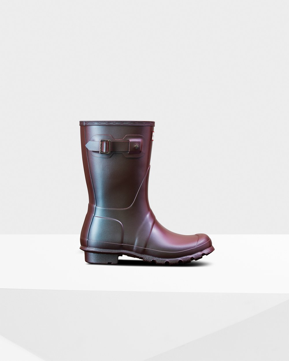 Hunter Original Nebula Short Rain Boots - Online Sale Womens Blue - PZGMYL153